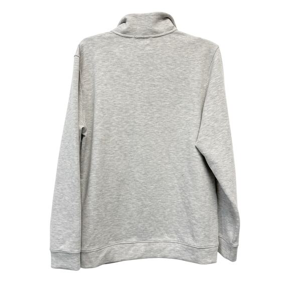 All In Motion Men's Quarter Zip Fleece Sweatshirt Heather Gray Size Small - Picture 2 of 4